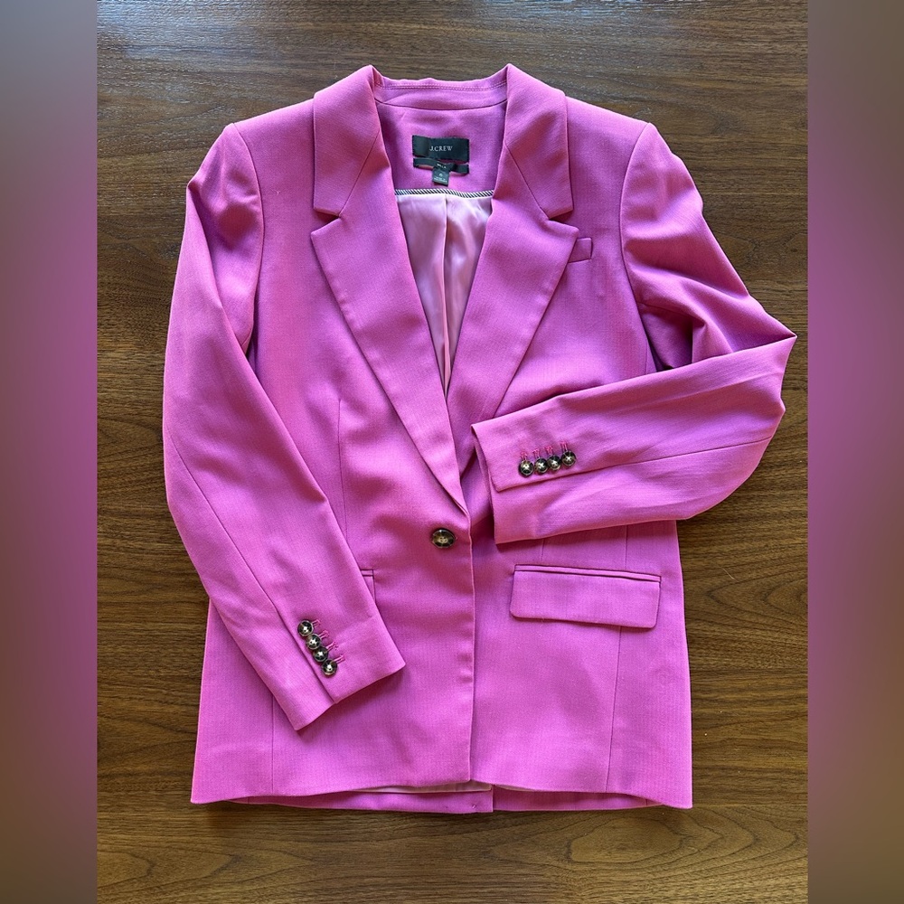 J.crew Pink Willa blazer